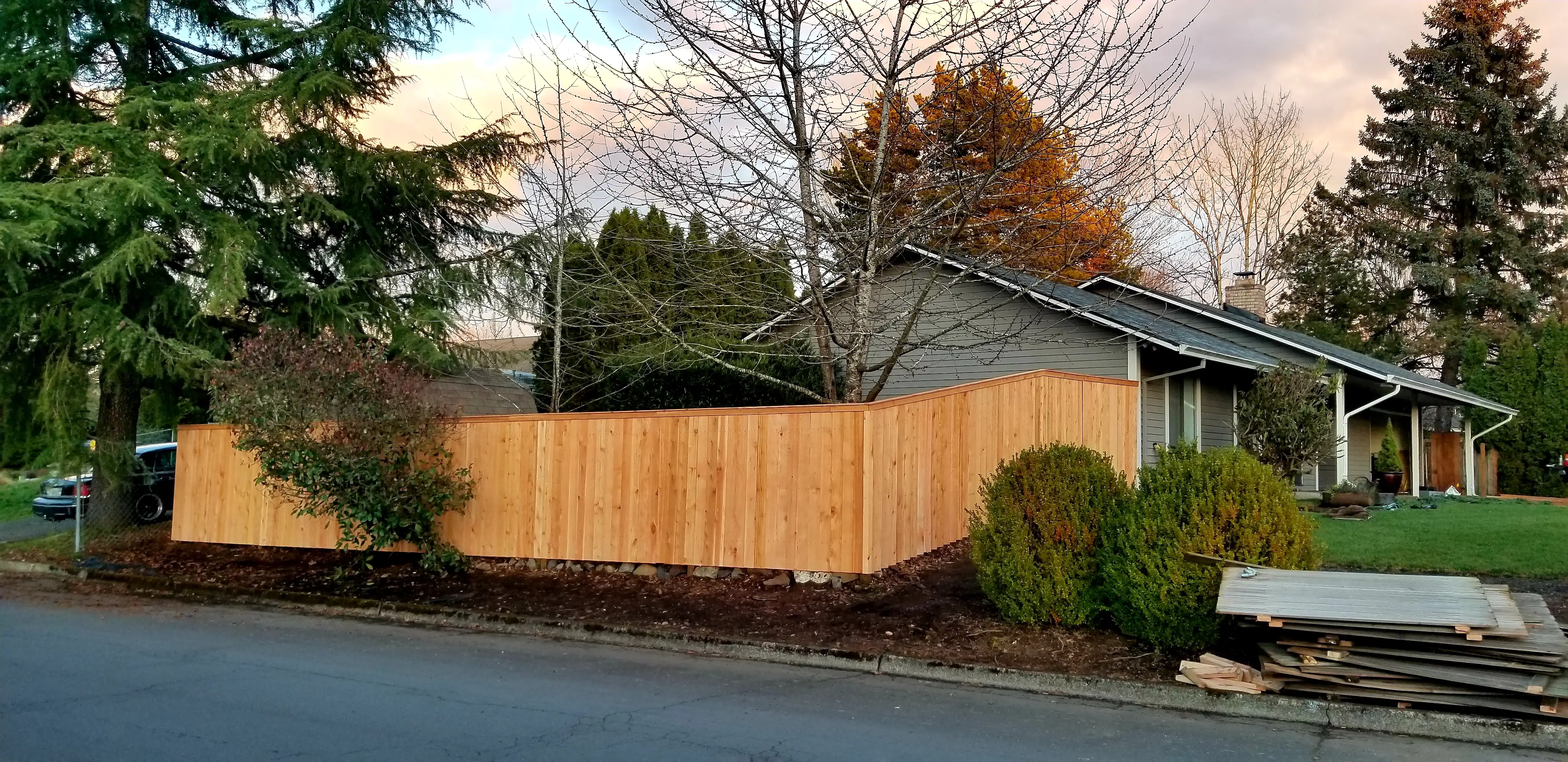 A very nice looking fence.