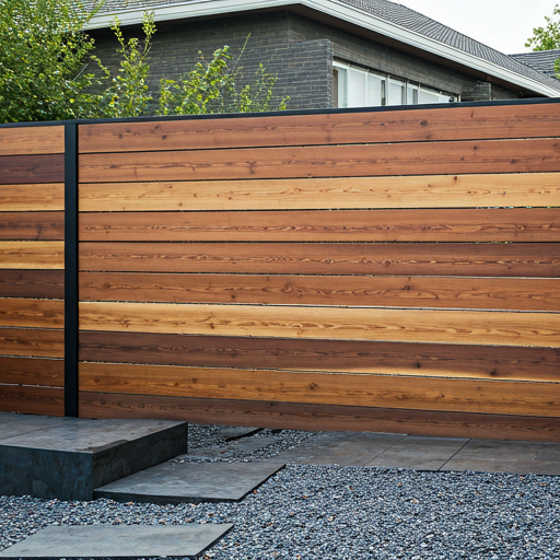 Wood fence